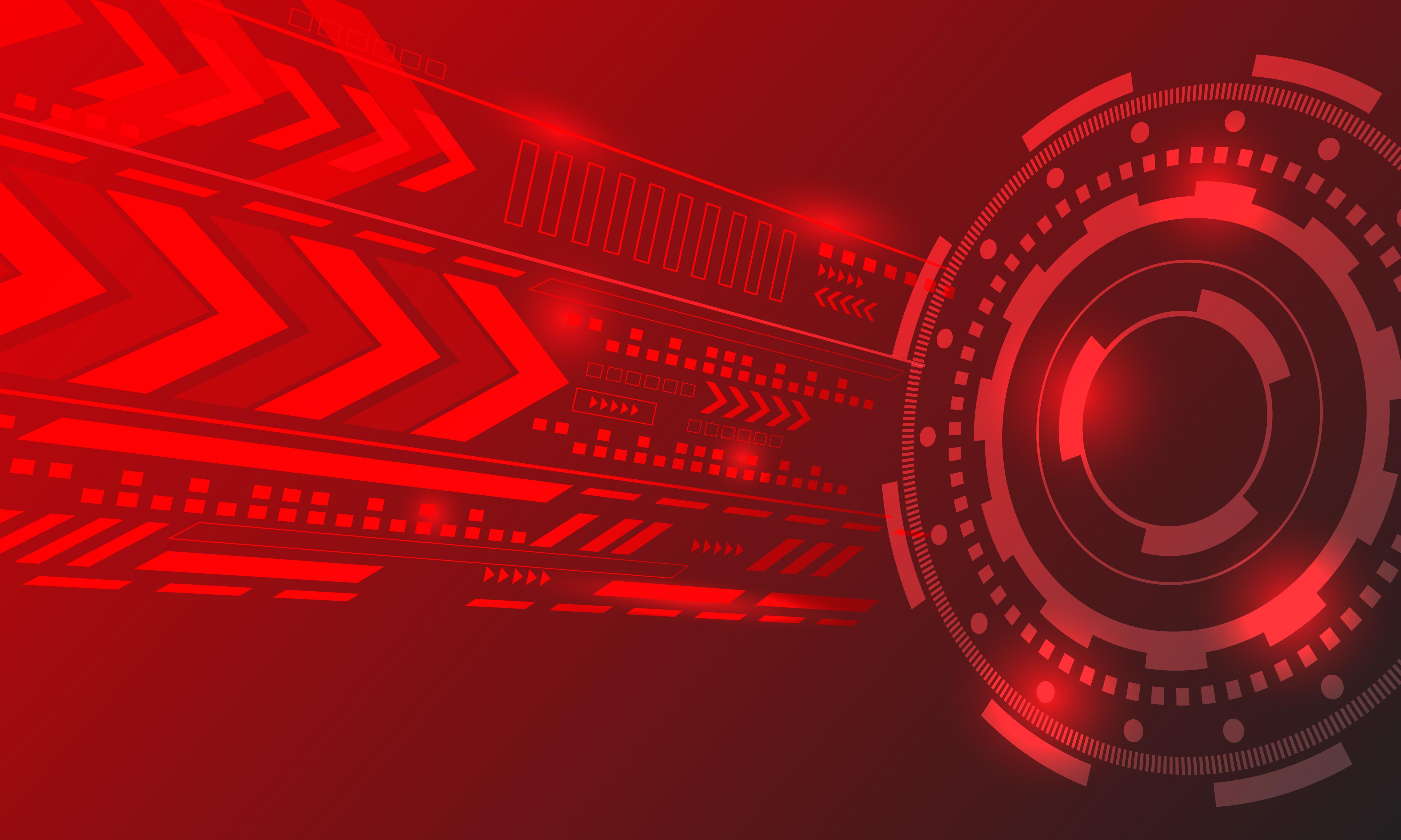 Red abstract technology image